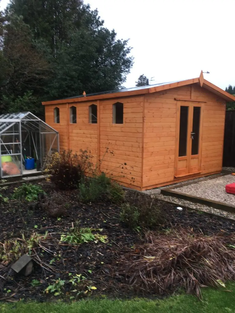THIS IS A WORKSHOP MADE BY LANCASHIRE SUMMERHOUSES