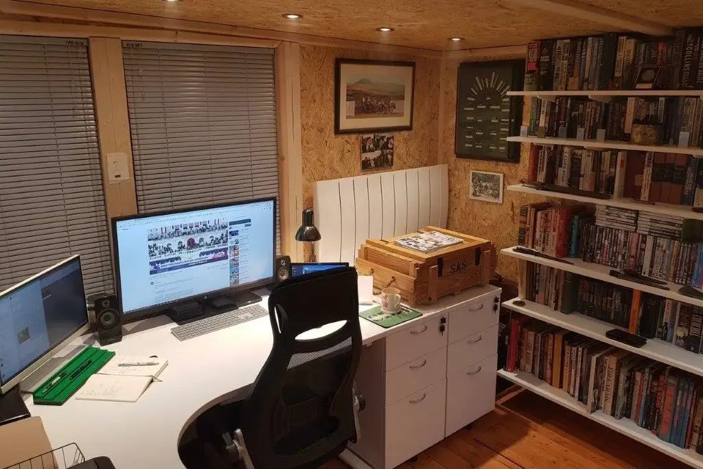 THIS IS A HOME OFFICE INTERIOR